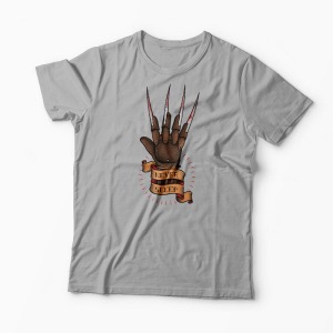 Tricou Freddy Krueger Never Sleep - Bărbați-Gri