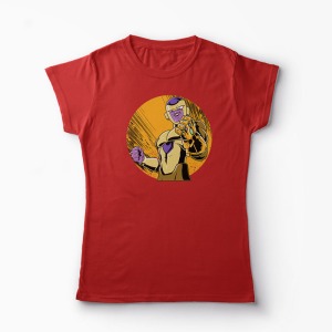 Tricou Frieza Gauntlet - Femei-Roșu