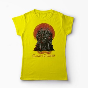 Tricou Game of Clones - Femei-Galben