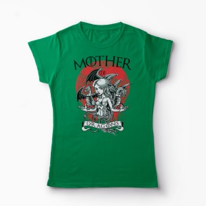 Tricou Game of Thrones - Mother of Dragons - Femei-Verde