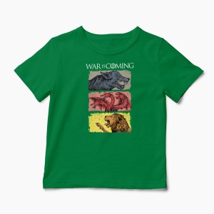 Tricou Game of Thrones - War is Coming - Copii-Verde