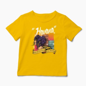 Tricou Havana In My Heart - Copii-Galben