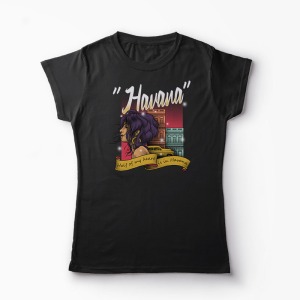 Tricou Havana In My Heart - Femei-Negru