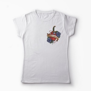 Tricou Heartbreaker Pocket - Femei-Alb