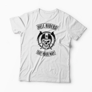 Tricou Hell Riders Got Your Way - Bărbați-Alb