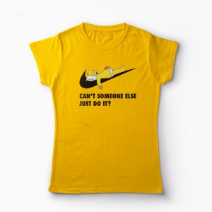 Tricou Homer - Can't Someone Else Just Do It - Femei-Galben