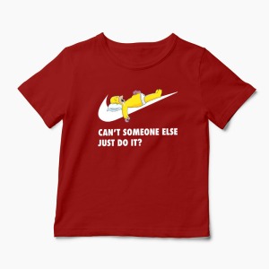 Tricou Homer - Can't Someone Else Just Do It - Copii-Roșu