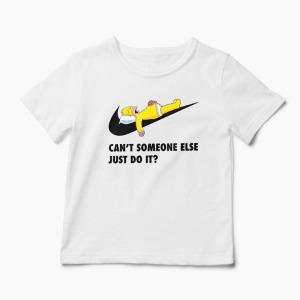 Tricou Homer - Can't Someone Else Just Do It - Copii-Alb