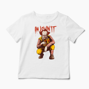 Tricou I'm Lovin' IT - Copii-Alb