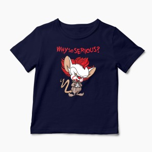 Tricou IT Clow - Why So Serious - Copii-Bleumarin