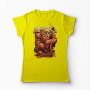 Tricou King Ape - Femei-Galben