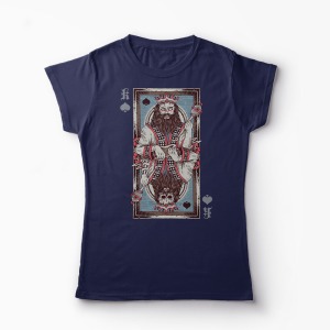 Tricou King Of Spades Card - Femei-Bleumarin