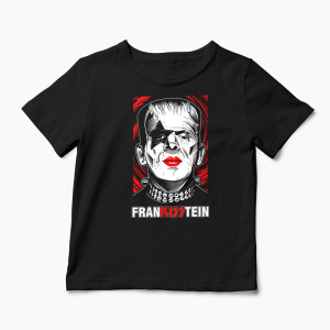 Tricou Kiss FranKISStein - Copii-Negru