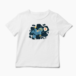 Tricou Lego Astronaut Spațiu - Copii-Alb