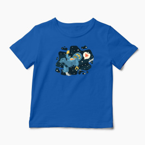 Tricou Lego Astronaut Spațiu - Copii-Albastru Regal