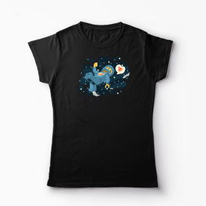 Tricou Lego Astronaut Spațiu - Femei-Negru