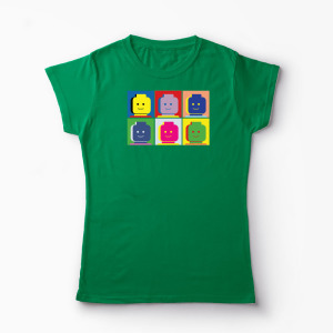 Tricou Lego Portret - Femei-Verde