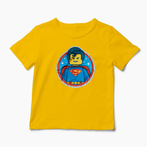 Tricou Lego Superman - Copii-Galben