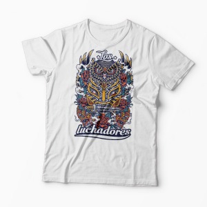 Tricou Los Luchadores - Luptatorii - Bărbați-Alb