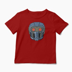 Tricou Mască Star Lord - Copii-Roșu