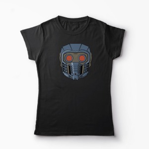 Tricou Mască Star Lord - Femei-Negru