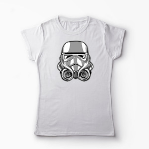 Tricou Mașini Tunate Turbotrooper - Femei-Alb