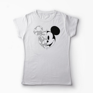 Tricou Mickey Mouse Head - Femei-Alb