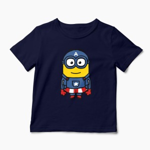 Tricou Minion Captain America - Copii-Bleumarin