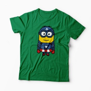 Tricou Minion Captain America - Bărbați-Verde