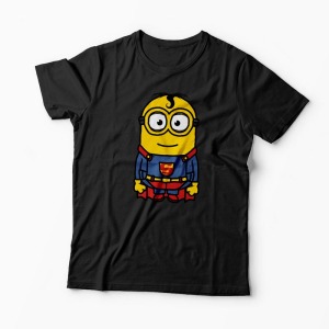 Tricou Minion Superman - Bărbați-Negru