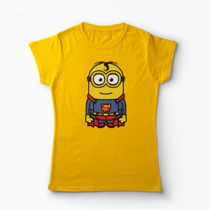 Tricou Minion Superman - Femei-Galben