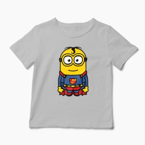 Tricou Minion Superman - Copii-Gri