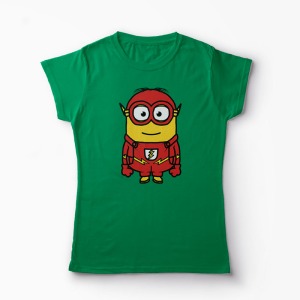 Tricou Minion The Flash - Femei-Verde