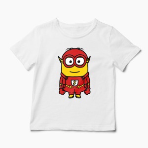 Tricou Minion The Flash - Copii-Alb