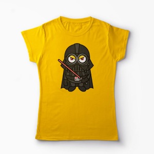 Tricou Minion Vader - Femei-Galben