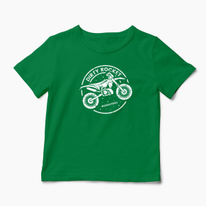 Tricou Motocross Rachetă Murdară - Copii-Verde