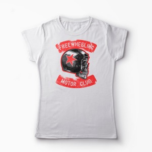 Tricou Motor Club - Femei-Alb