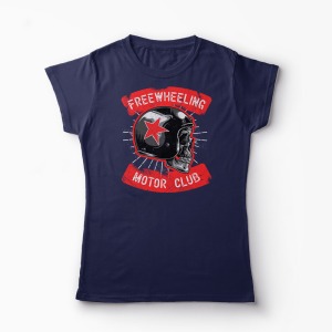 Tricou Motor Club - Femei-Bleumarin