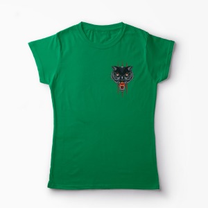 Tricou Pantera Neagra Pocket - Femei-Verde