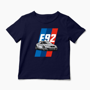 Tricou Personalizat BMW E 92 - Copii-Bleumarin