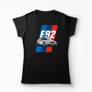 Tricou Personalizat BMW E 92 - Femei-Negru