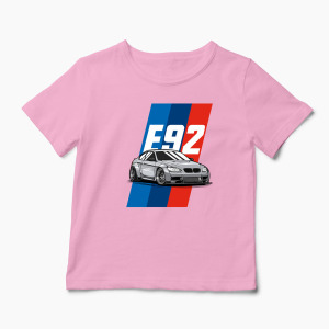 Tricou Personalizat BMW E 92 - Copii-Roz