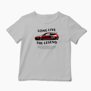 Tricou Personalizat Civic EG6 The Legend - Copii-Gri