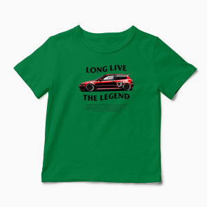 Tricou Personalizat Civic EG6 The Legend - Copii-Verde