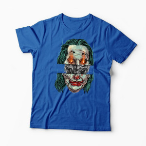 Tricou Personalizat Craniu Joker - Bărbați-Albastru Regal