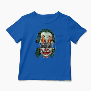 Tricou Personalizat Craniu Joker - Copii-Albastru Regal