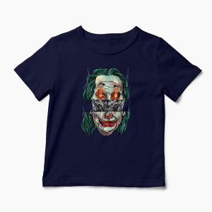 Tricou Personalizat Craniu Joker - Copii-Bleumarin