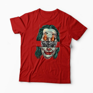 Tricou Personalizat Craniu Joker - Bărbați-Roșu