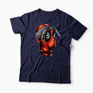 Tricou Personalizat Deadpool Tupac - Bărbați-Bleumarin