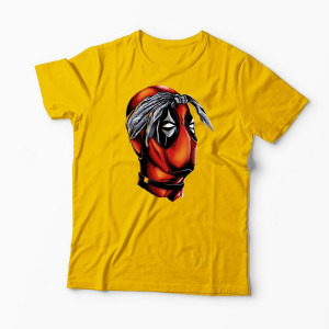 Tricou Personalizat Deadpool Tupac - Bărbați-Galben